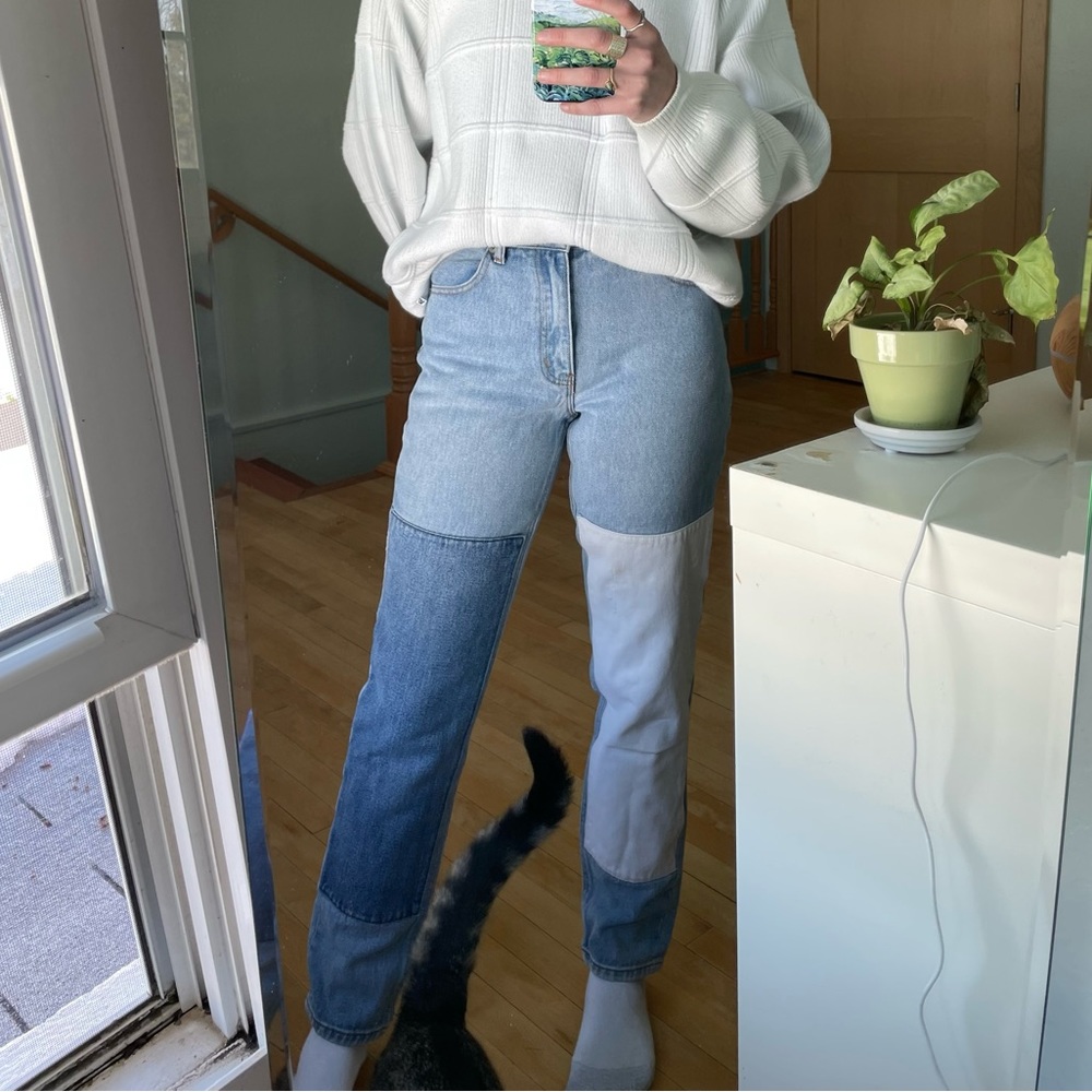 Brandy Melville Patchwork Jeans